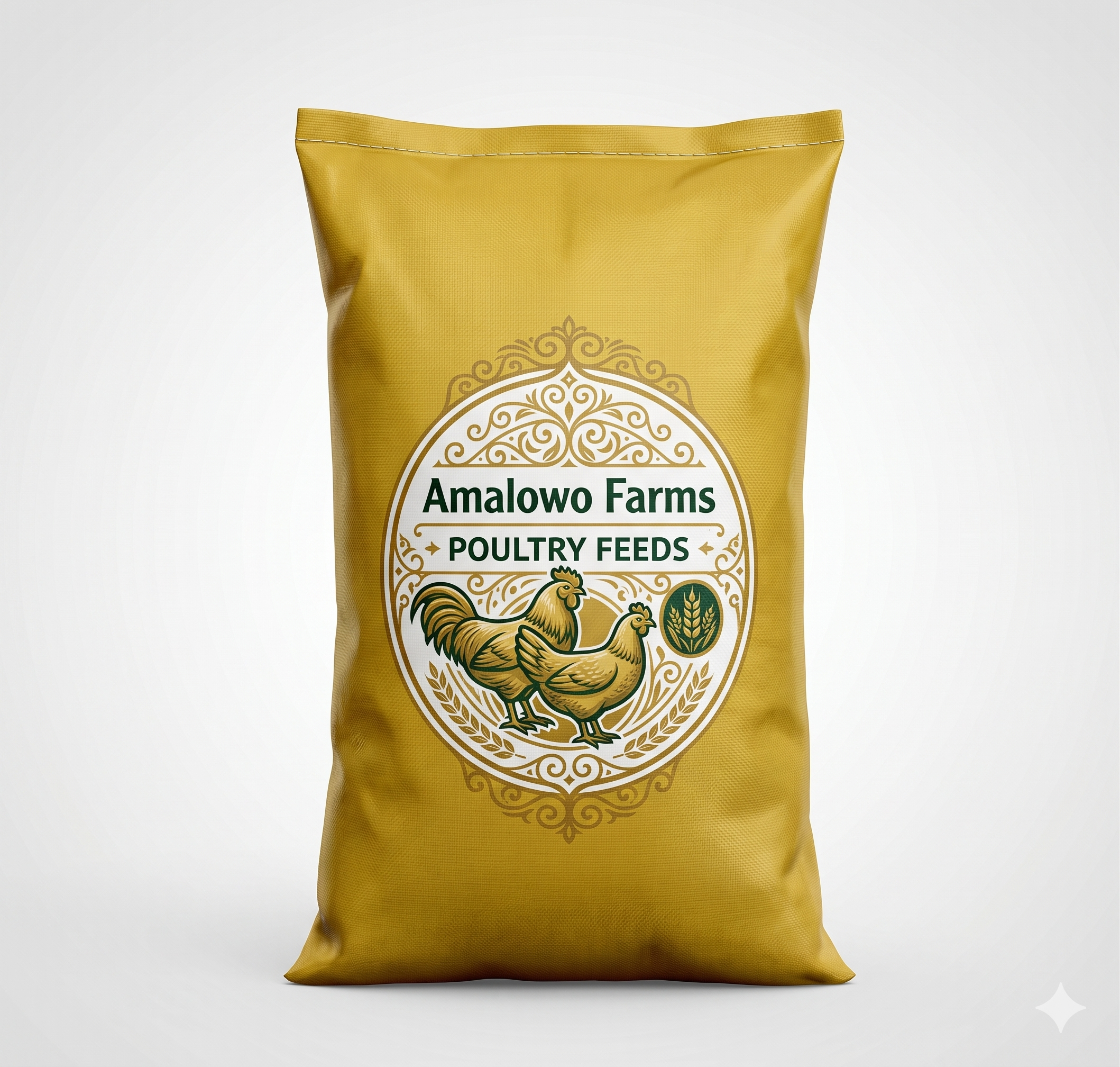 Poultry feed bag